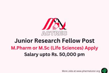 Job for Junior Research Fellow at ACTREC