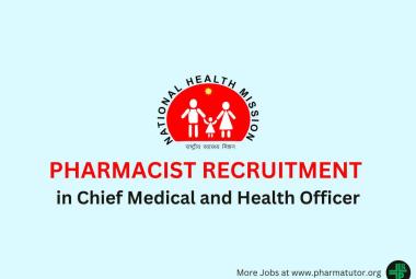 Job for Pharmacist in Chief Medical and Health Officer