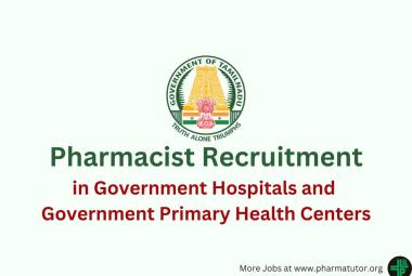 Job for Pharmacist in Government Hospitals