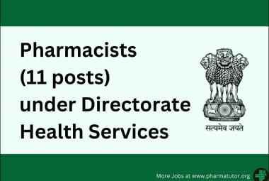 Job Openings for Pharmacists under Directorate Health Services