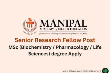 MAHE invites applications for Senior Research Fellow