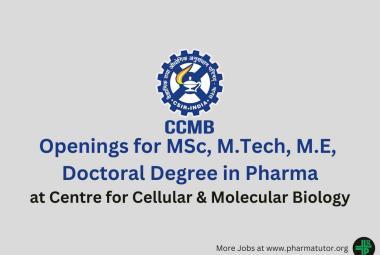 Multiple Openings at Centre for Cellular & Molecular Biology