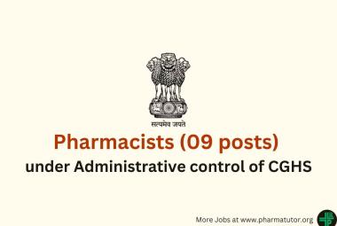 Recruitment for Pharmacists under Administrative control of CGHS