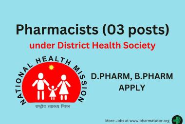 Recruitment for Pharmacists under District Health Society