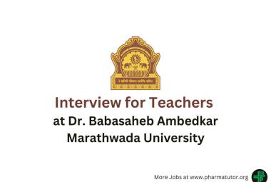 Walk in Interview for Teachers at Dr. Babasaheb Ambedkar Marathwada University
