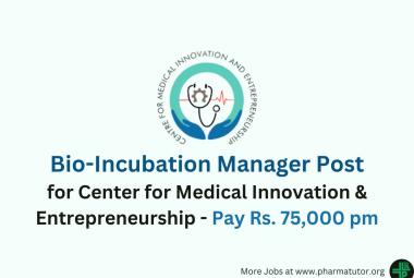 Work as Bio-Incubation Manager at AIIMS