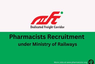 Applications invited for Post of Pharmacists under Ministry of Railways