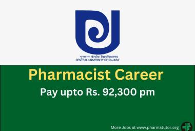 Career for Pharmacist at Central University of Gujarat