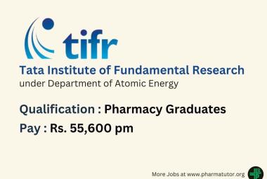Career for Pharmacy Graduates at TIFR