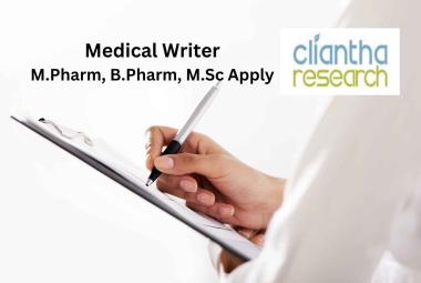 Cliantha Research looking for Medical Writer