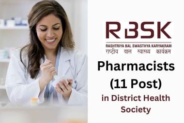 Job for Pharmacists in District Health Society