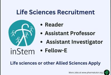 Life Sciences Recruitment at Institute for Stem Cell Science & Regenerative Medicine