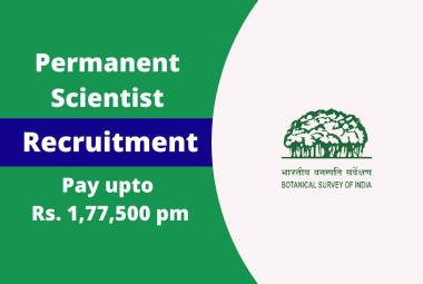 Permanent Scientist Job at Botanical Survey of India