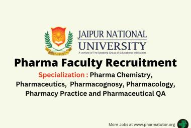 Pharma Faculty Recruitment at School of Pharmaceutical Sciences, Jaipur National University