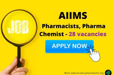 Recruitment for Pharmacists, Pharma Chemist at AIIMS