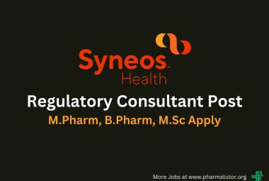 Syneos Health looking for Regulatory Consultant