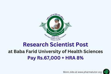 Walk In for Research Scientist at Baba Farid University of Health Sciences