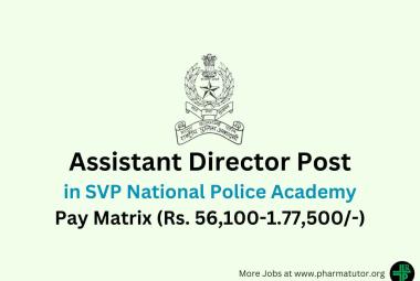 Work as Assistant Director in SVP National Police Academy