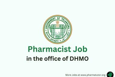 Applications are invited for Pharmacist in the office of DHMO