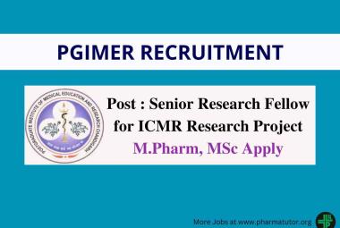 Applications are invited for Senior Research Fellow at PGIMER