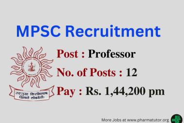 Apply Online for Professor at Government College of Pharmacy