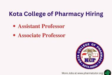 Career for Assistant Professor, Associate Professor at Kota College of Pharmacy
