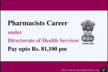 Career for Pharmacists under Directorate of Health Services