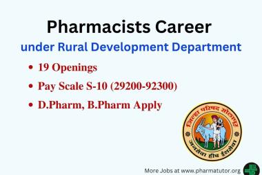 Career for Pharmacists under Government Rural Development Department