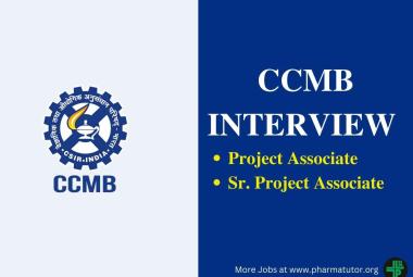 CCMB Interview for Project Associate, Sr. Project Associate