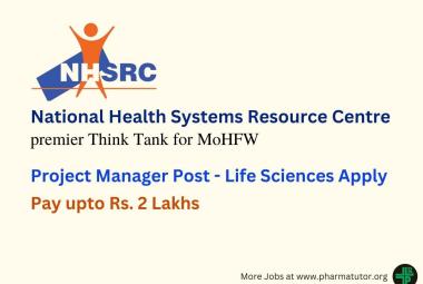 Hiring Project Manager at NHSRC