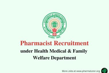Job for Pharmacist under Health Medical & Family Welfare Department