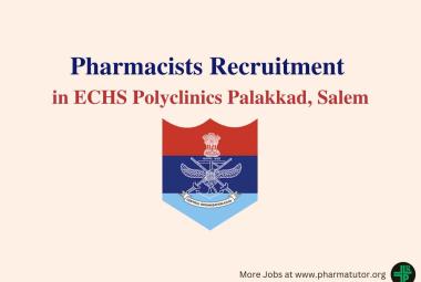 Job for Pharmacists in ECHS Polyclinics