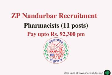 Job for Pharmacists under Zilla Parishad Nandurbar