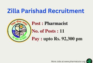 Job openings for Pharmacists at Zilla Parishad