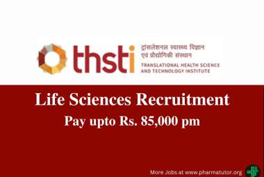 Life Sciences Recruitment at THSTI 