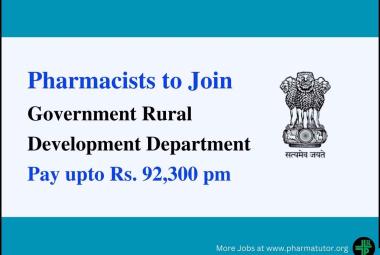 Opportunity for Pharmacists to Join Government Rural Development Department