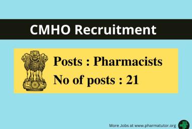 Recruitment for Pharmacists under Office of the CMHO