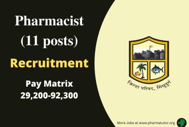 Recruitment for Pharmacists under Zilla Parishad