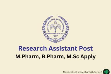 Vacancy for Research Assistant at Christian Medical College