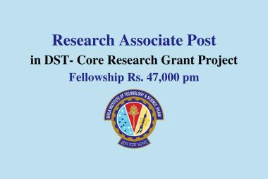 Vacancy for Research Associate in DST