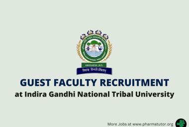 Walk in for Guest Faculty at Indira Gandhi National Tribal University