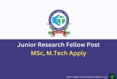 Applications are invited for Junior Research Fellow at Institute of Chemical Technology