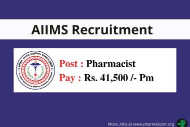 Applications are invited for Pharmacist at AIIMS