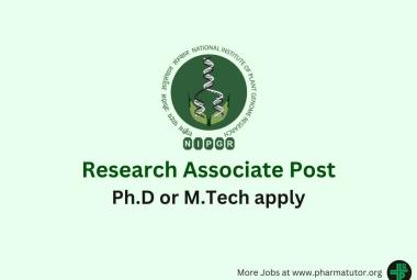 Applications are invited for Research Associate at NIPGR