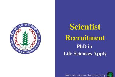 Applications are invited for Scientist at NABI