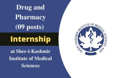 Drug and Pharmacy Internship at Sher-i-Kashmir Institute of Medical Sciences