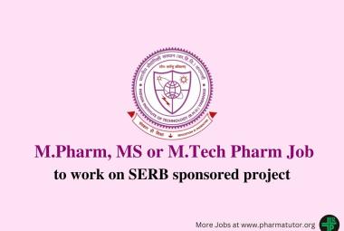 Job for M.Pharm, MS or M.Tech Pharm as Junior Research Fellow at IIT BHU