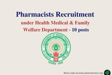 Job for Pharmacists under Health Medical & Family Welfare Department