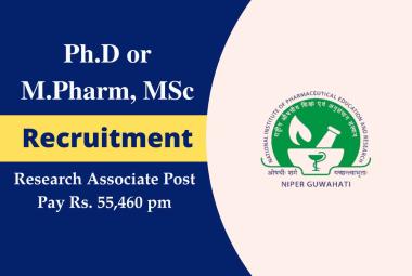 Job for Ph.D or M.Pharm, MSc in DST sponsored project at NIPER