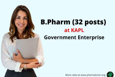 Job opportunity for Pharma Graduate at KAPL